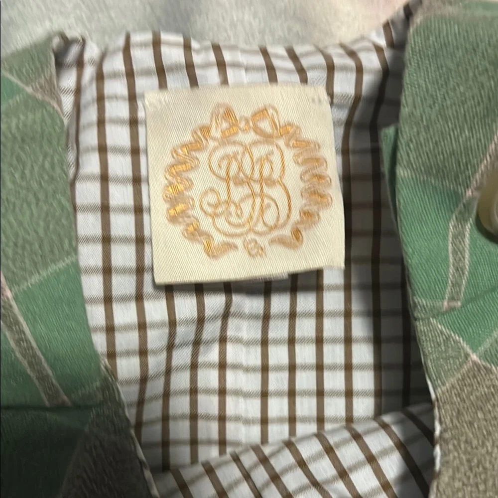 The Beaufort Bonnet Company Green Plaid Boys Jon Jon - Picture 2 of 5